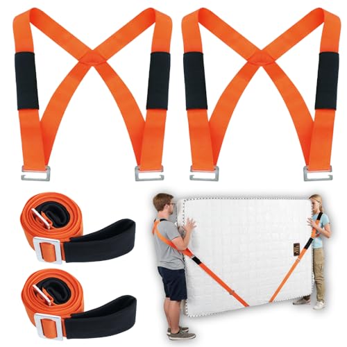 Japard 10' Moving Straps for Lifting 2-Person Furniture Belt, Shoulder