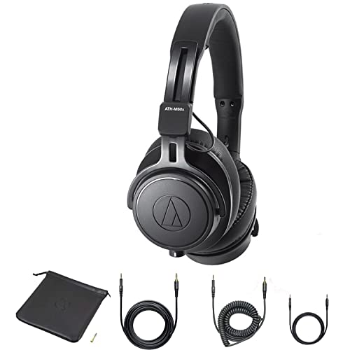 【美品】⭐️audio-technica ATH-M60x ヘッドホン ATH-M60x｜ヘッドホン：ワイヤードヘッドホン｜オーディオテクニカ