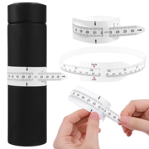 2 Pack Circumference Measuring Ruler Sublimation Blanks Tumbler Width Measurer Tape Measure Body Measuring Tape for Accurately Measure(2 Type)
