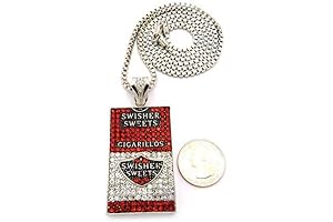 Swisher Sweets Cigarillos Drip Iced Out Luxury Pendant Necklace for Men