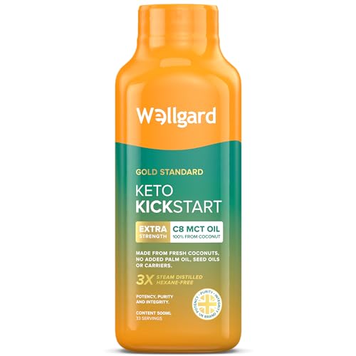 100% Pure MCT Oil - Made from Coconut (No Palm Oil), Keto Friendly, Paleo & Vegan Friendly, Gluten Free | Made in The UK