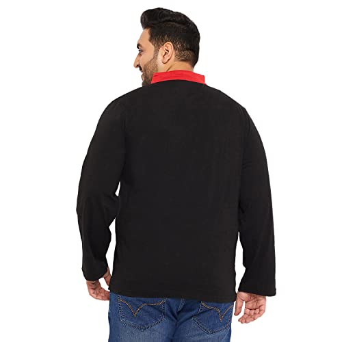 Image of Bigbanana Plus Size Men's Regular Fit Solid Henley Tshirt