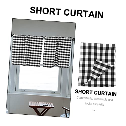 Cortinas de cocina Cabilock de poliéster premium con cenefa elegante 5