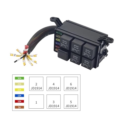 Boîte relais fusible 12V 4 pin 40A bloc support automobile pour câblage électrique