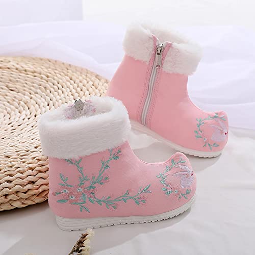 Snow Boots for Baby Children Shoes Cloth Shoes Wwarm Winter Snow Boots Embroidered Print Shoes Ethnic Cotton Boots4