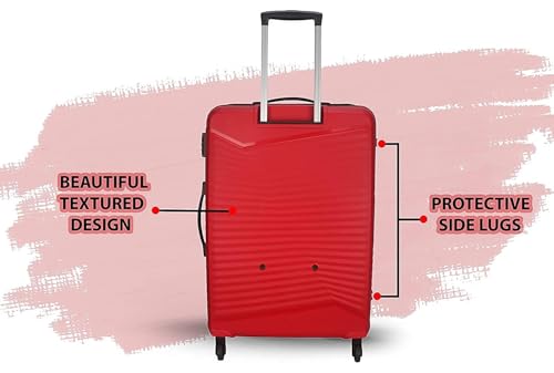 Image of American Tourister Kamiliant Set of 3 Small - 55 Cm, Medium - 68 Cm & Large - 79 Cm Polypropylene Hard 4 Wheeler Spinner Trolley Bag Luggage Trolley (RED)