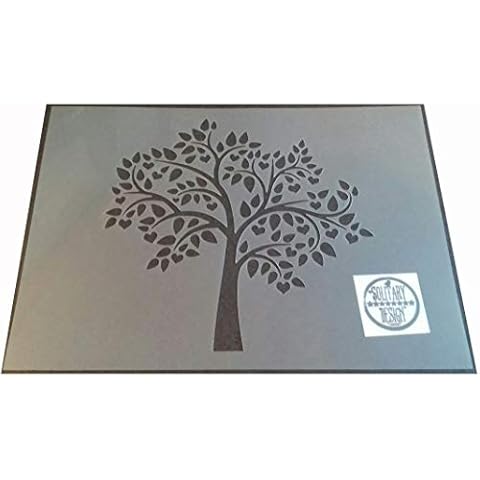 Shabby Chic Love Heart Tree Stencil Cover