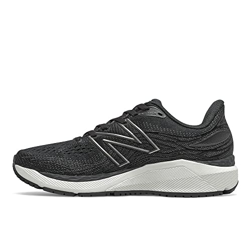 New Balance Women's Fresh Foam 1080 V11 Running Shoe, Schwarz/Weiß, 11.5 Wide