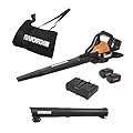 Worx 40V 3-in-1 Leaf Blower Vacuum Mulcher, Cordless with Brushless Motor, Battery & Charger - 2 Batteries Included