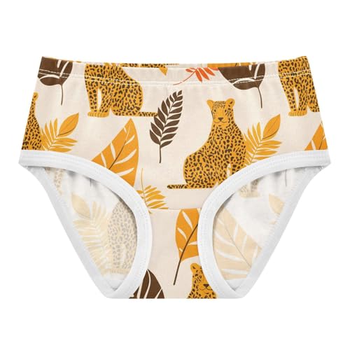 Leopard Plant Orange Toddler Girls's Underwear 2T 2303179