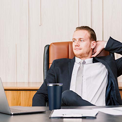 Meway 16Oz Tumbler 4 Pack Stainless Steel Travel Coffee Mug With Lid ,Double Wall Insulated Coffee Cup Gift In Bulk For Women For Home, Office, Travel Great (Navy, Set Of 4) #TOP1