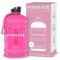 HYDRATE XL Jug 2.2 Litre Water Bottle - BPA Free, Flip Cap, Ideal For Gym Large Sports Bottle Extra Strong Material Matte Grey - View #8