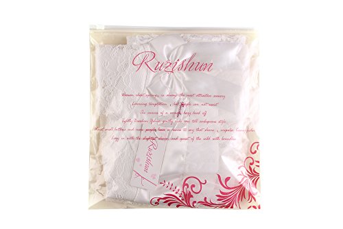 Ruzishun Sexy Lingerie For Women White Lace Nightwear Perspective Sleepwear Underwear (M) #TOP3