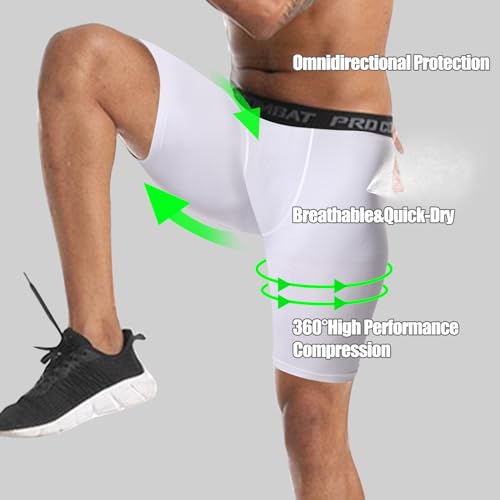Mens Compression Shorts Sports Running Tights Underwear Athletic Workout Spandex Base Layer Short Biker Basketball4