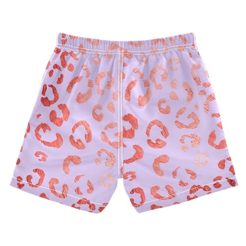 Boys Swim Trunks Pink Gold Leopard Toddler Swim Shorts Boys Bathing Suit Swimsuit Toddler Boy Swimwear 2T 202c17172