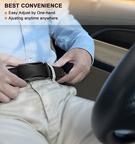 Bulliant Mens Ratchet Belt, Leather Adjustable Slide Belt For Mens Dress Casual Pant 1 3/8",Size Adjustable #TOP6