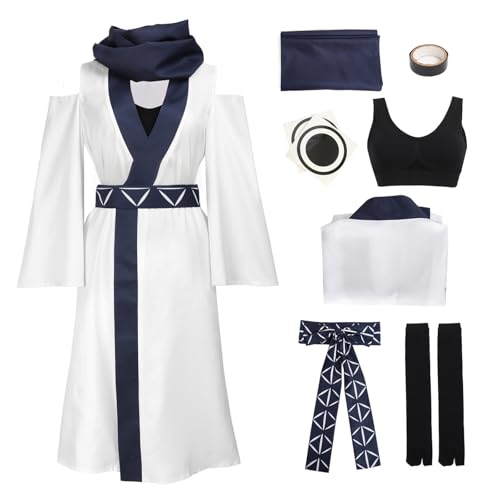 DAZCOS Women Cosplay Costume Set Adult US Size Robe and Scarf Kimono Outfit with belt(X-Small)