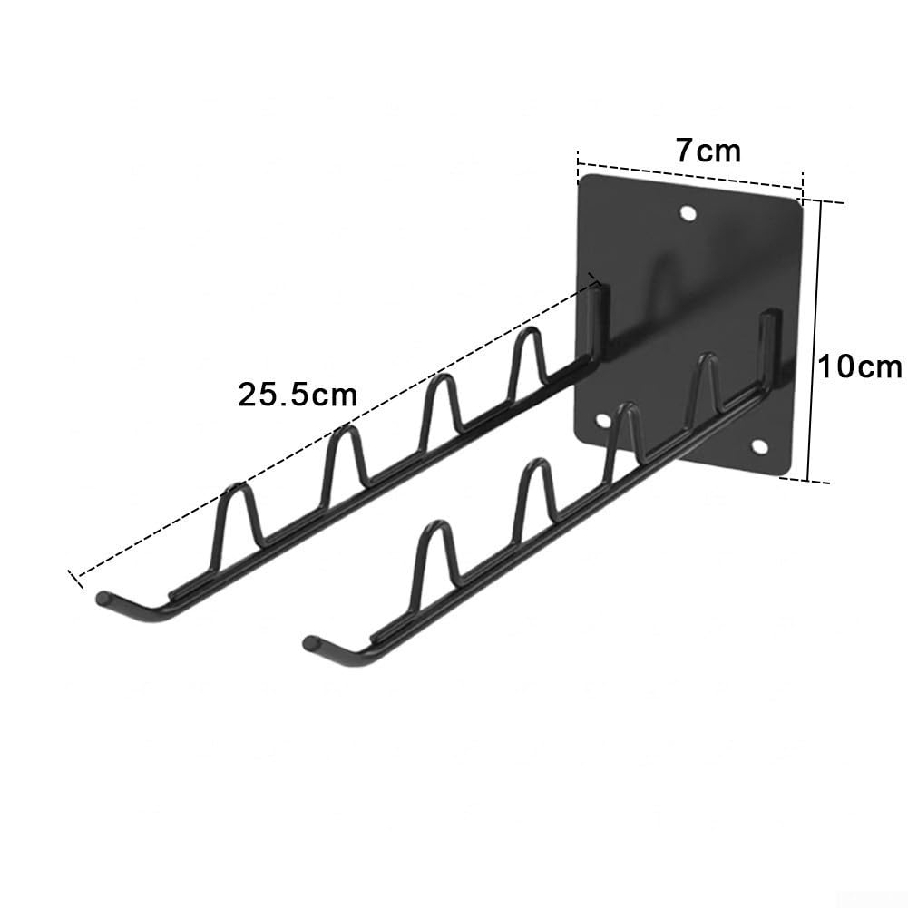 para soporte Herramientas Jardín Hierro 4 Ganchos Pared para(2pcs)