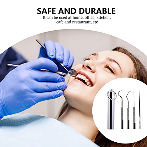 Healifty Dental Gereedschap Plaque Remover Dental Tanden Cleaning Kit Tand Scaler Tong Schraper Spiegel Professionele… - Image 8
