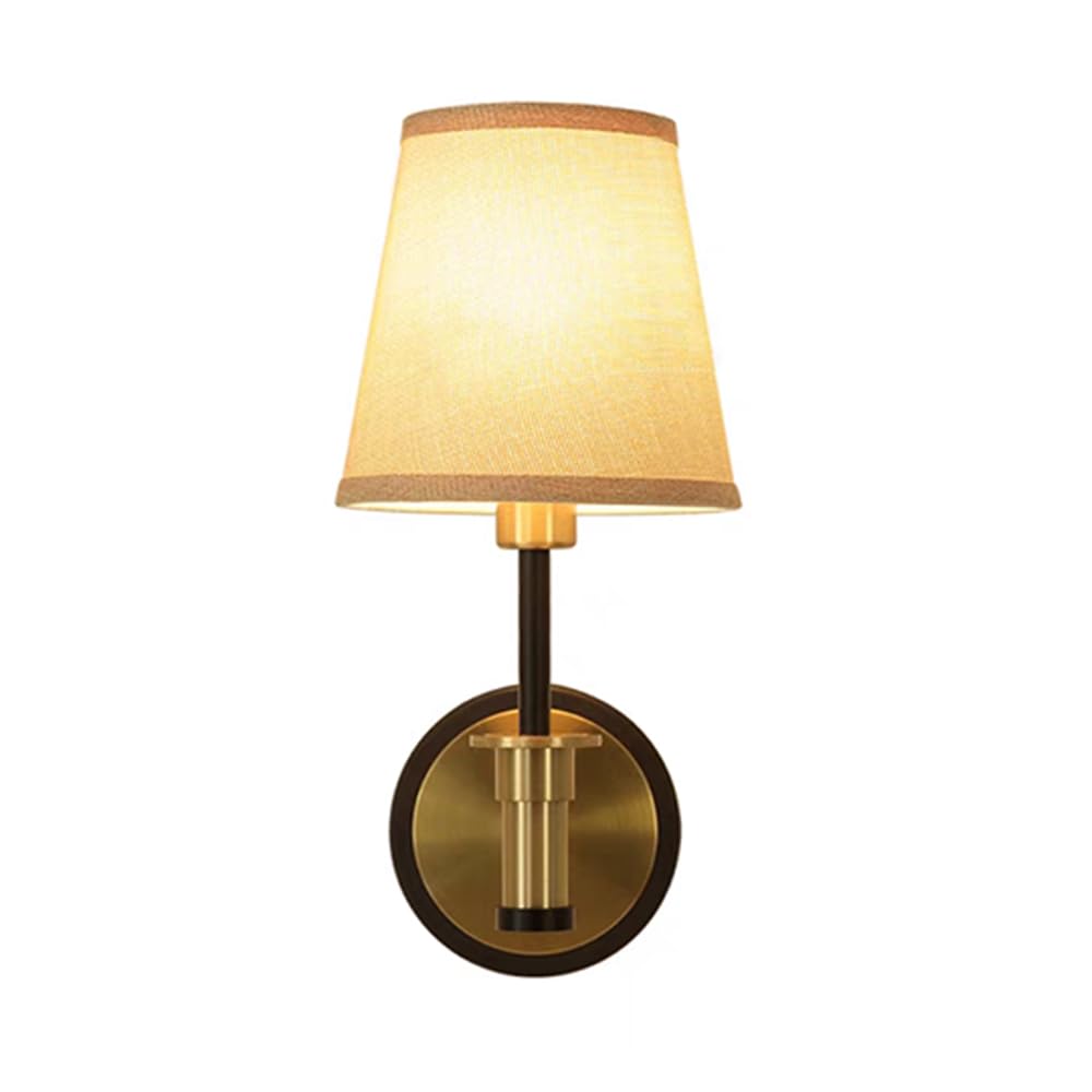 SXECAEPS Vintage Wall Sconce Fabric Mount Light Hardwired Sconces Lamp Single Lighting Fixture Bedroom Bedside Wal Lamps Living Room Hallway Decor Lights