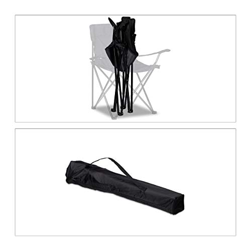 Relaxdays 10020932_46 Sedia da Campeggio con