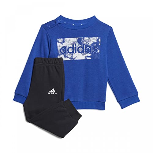 adidas I Lin Ft Jog Survêtement, Azurea/Blanc, 24 Meses Mixte bébé