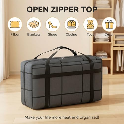Bolsas de mudanza 180L extragrandes para ropa y edredones en paquete de 2 unidades 4