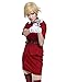 Coskidz Women's Seras Victoria Burgundy Red Cosplay Costume (XL, Red)