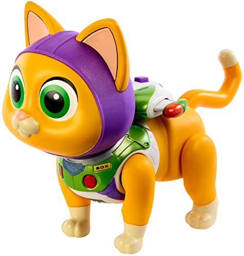 Mattel Disney and Pixar Lightyear Electronic Toy Sox Jetpack Space Ranger Cat Robot Figure with Motion Light & Sound 6.7 in