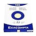 Produktbild Exacompta 13326E Packung mit 100 Karteikarten, DIN A4, blanco, ideal für Notizen, Gelb, 1 Pack