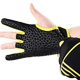 MULESID Lycra Breathable Bowling Gloves Thinsulate Cycling Gloves Ultrafiber Roller-Skating Fitness