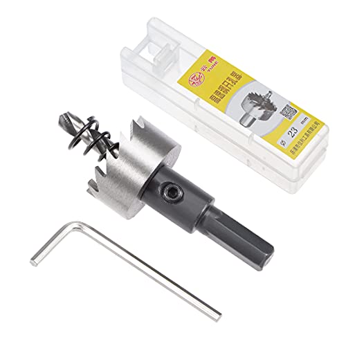 sourcingmap 2 Pcs 23mm HSS Drill Bit Hole Saw for Stainless Steel Metal Alloy Wood, Silver, 23x13mm - Image 4