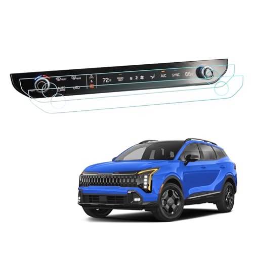 BIXUAN Nano Protector de Pantalla Compatible con 2025 2026 Nuevo Facelift Kia Sportage NQ5 Protector de Aire Acondicionado Sportage 2026 Accesorios [Nanofilm 2 unidades]