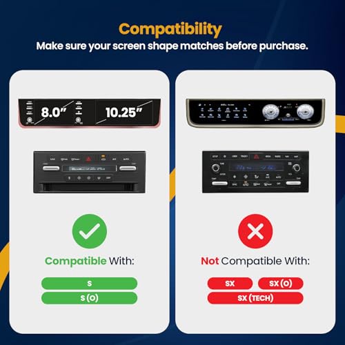 Image of Screen Protector Combo for Hyundai CRETA 2024 Facelift - 8 Inch Infotainment & Cluster (EX /S /SX Optional) + AC Panel Screen Guard | Clear [Not a Tempered Glass]