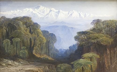 Poster Kinchinjunga Edward Lear sans cadre en toile résistante pour mur vide 58x90