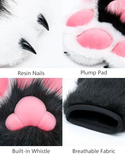 1 paar dierenklauwen bont dierenklauwen cosplay handschoenen