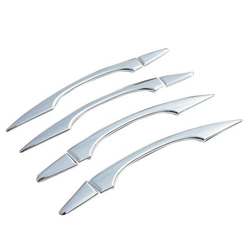 Couvercles Poignées Porte Pour Peugeot 3008 (2009-2015) - 4 Pièces, Design Rayures