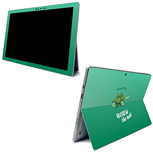 Image of MightySkins Carbon Fiber Skin for Microsoft Surface Pro 7 - Late Turtle | Textured Carbon Fiber Finish | Easy to Apply, Remove, and Change Styles | Made in The USA (CF-MISURPR7-Late Turtle)