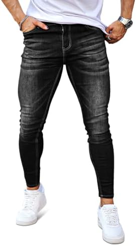 （16:30時点） [GINGTTO] ジンット スキニーパンツ メンズ ストレッチ 黒 ジーンズ メンズ デニムパンツ 夏 ウォッシュブラック 32