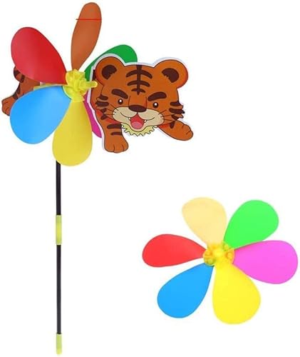 Aeromdale Animale Girandola Mulino A Vento Decorazioni Festa Giardino, Ruota Vento Piccione Uccello Scarer Deter Talpe, 1pcs, ABT#7