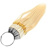 KICHOUSE 30 Stück Echthaar Haarfarben Testmuster Haartest Farbproben für Friseure Salon Haartest zur Farbprüfung Kosmetikbedarf