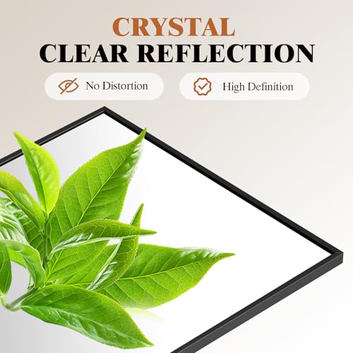 image for DUMOS 47x14 Full Length Mirror Over The Door, Wall Mounted Full Body M