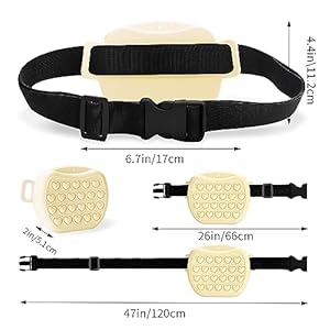 BECEMURU Silicone Dog Treat Pouch 2 Packs- Small and Portable Training Bag with Magnetic Closure and Waist Belt Easy Access to Treats,Dishwasher Safe (Yellow and Green)