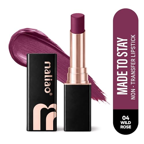 Image of Maliao Made To Stay Lipstick | Non-Transfer Lipstick | Matte Finish | Long-Lasting & Smudge-Proof Formula | Comfortable All-Day Wear | Wild rose | 3.8g