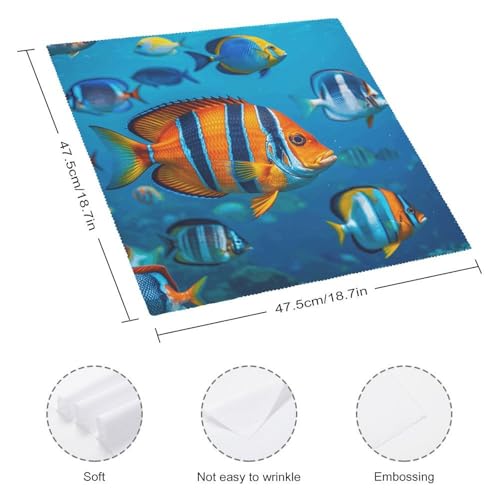 Servilletas de Tela Cuadradas Pack x4 47.5x47.5 cm Floral miniatura 2