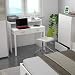 Habitdesign Mesa Escritorio Extensible, Mesa Estudio, Consola, Acabado en Color Blanco Artik,...