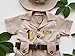 Costumes Club Personalized Handmade Safari Explorer Costume for Toddler - Zoo Keeper Jumpsuit for Kids - Halloween Safari Guide Outfit (12-18 Months, Beige)