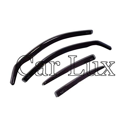 Car Lux AR05584 - Derivabrisas Deflectores de Aire Cortavientos de Ventanillas Kit Delanteros y Traseros para el Rifter a Partir de 2019-