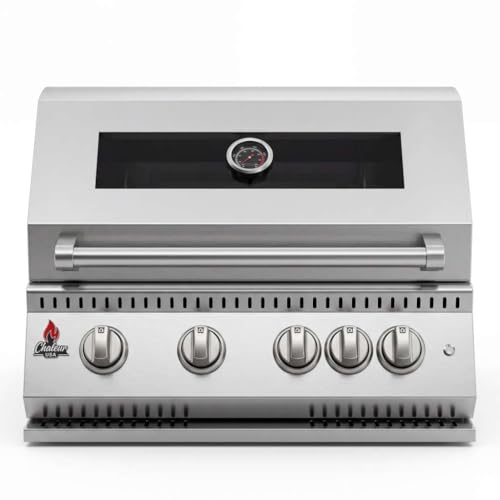 CHALEUR 27' VIEW 4 GAS GRILL 4-BURNER + 1 REAR...