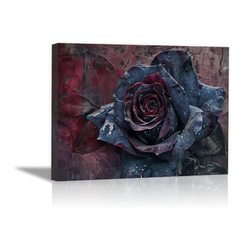 Tableau sur toile rose et pierre craquelée pour créer une ambiance poétique
